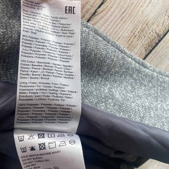 XS | Vero Moda light grey hooded coat. - Picture 8 of 9